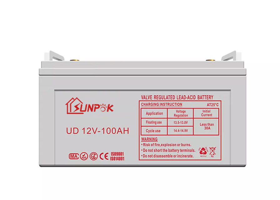 UN38.3 batería profunda 100ah 200ah del gel del ciclo 12V para la carretilla elevadora eléctrica del barco del almacenamiento rv del poder