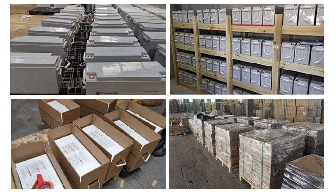 Batería híbrida 200ah 100ah del gel 12V del ciclo profundo para el LED solar y la energía eólica