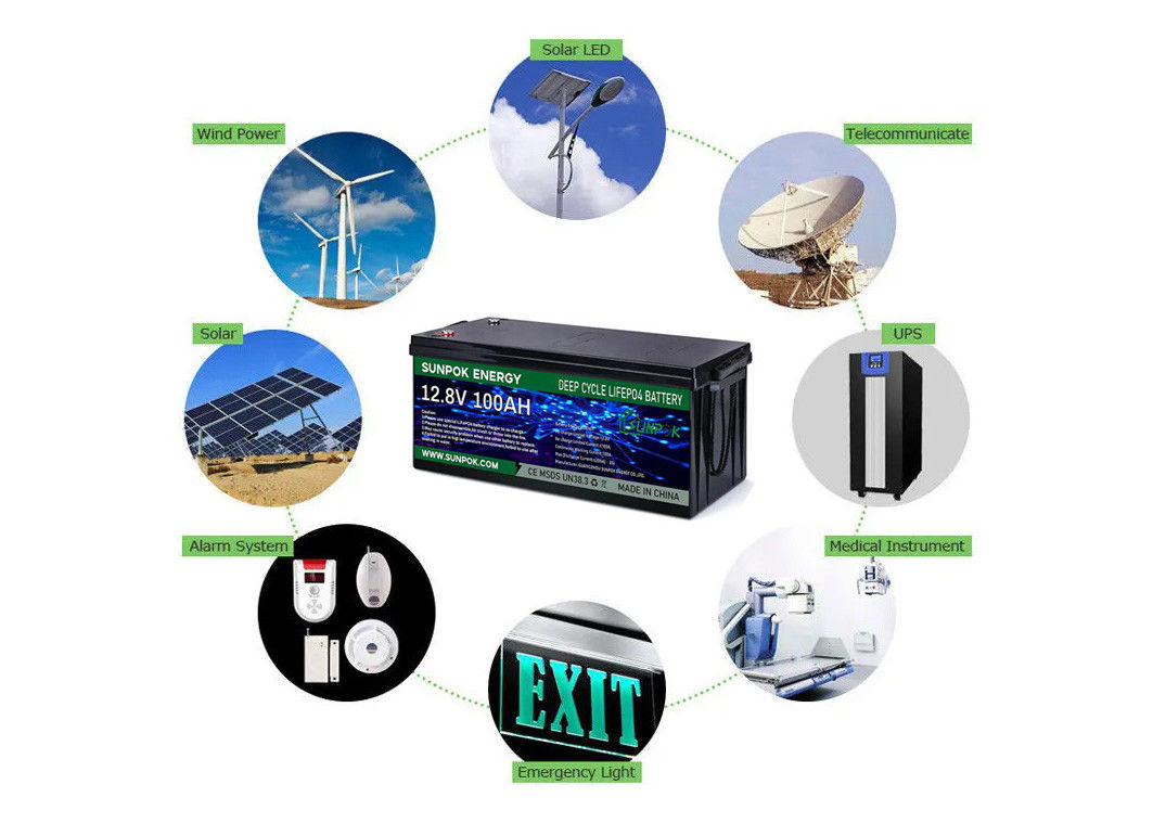 Litio seguro Ion Battery del carro de golf del ciclo de la vida útil profunda 24v 48v 100ah más de largo Lifepo4