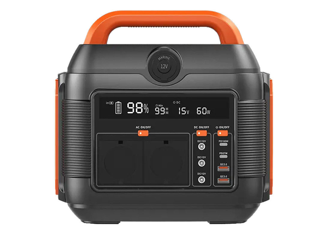 Batería de litio portátil del banco 600w del poder de la estación con el tipo generador solar de la CA DC del paladio de C