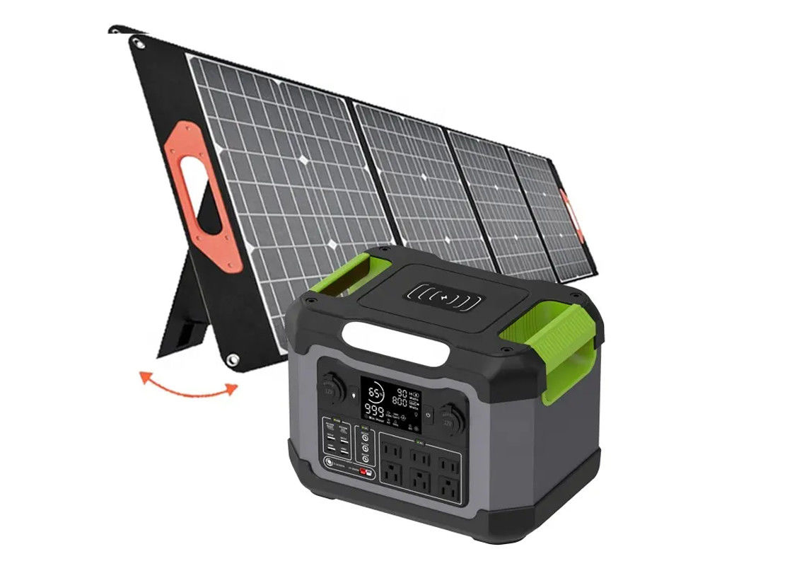 Central eléctrica portátil de carga solar al aire libre del generador solar de 1200W que acampa 500w