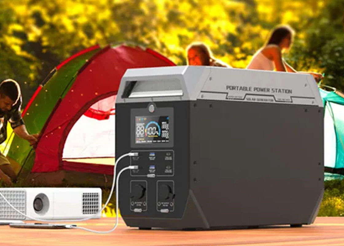 generador solar portátil de la central eléctrica del litio 2000w hecho para acampar al aire libre casero
