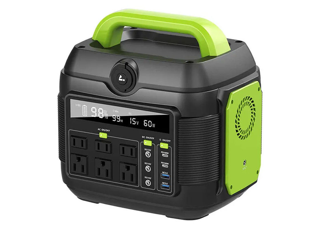 el acampar al aire libre portátil de la batería recargable de la salida de corrienta alterna 110/220v de la fuente de alimentación 600w