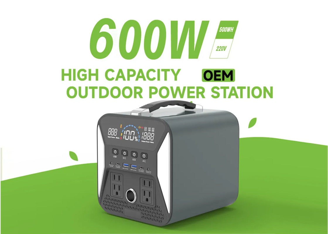 tipo sobrecarga portátil del Usb 1000W del cortocircuito de la central eléctrica del litio de la CA 600w de C DC