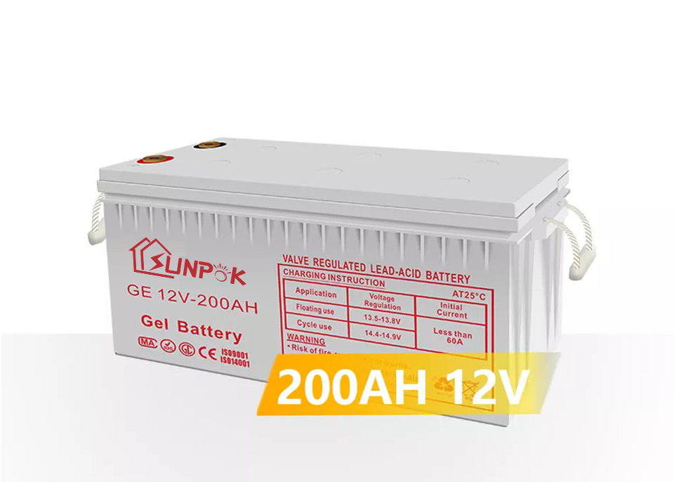 batería del gel de 12V 50Ah 100Ah 150Ah: Disfrute del almacenamiento de energía solar óptimo con Sunpok