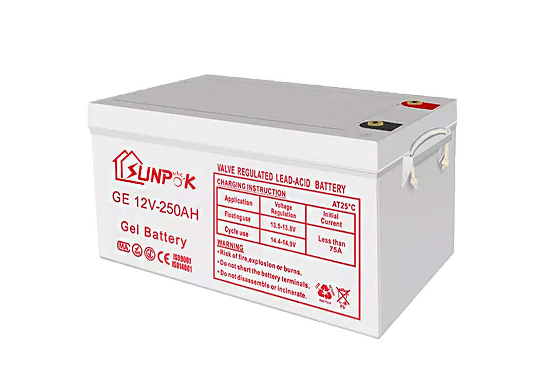 Las baterías profundas del gel del Agm del ciclo sellaron la batería recargable de plomo del gel de 12v 200ah 250ah