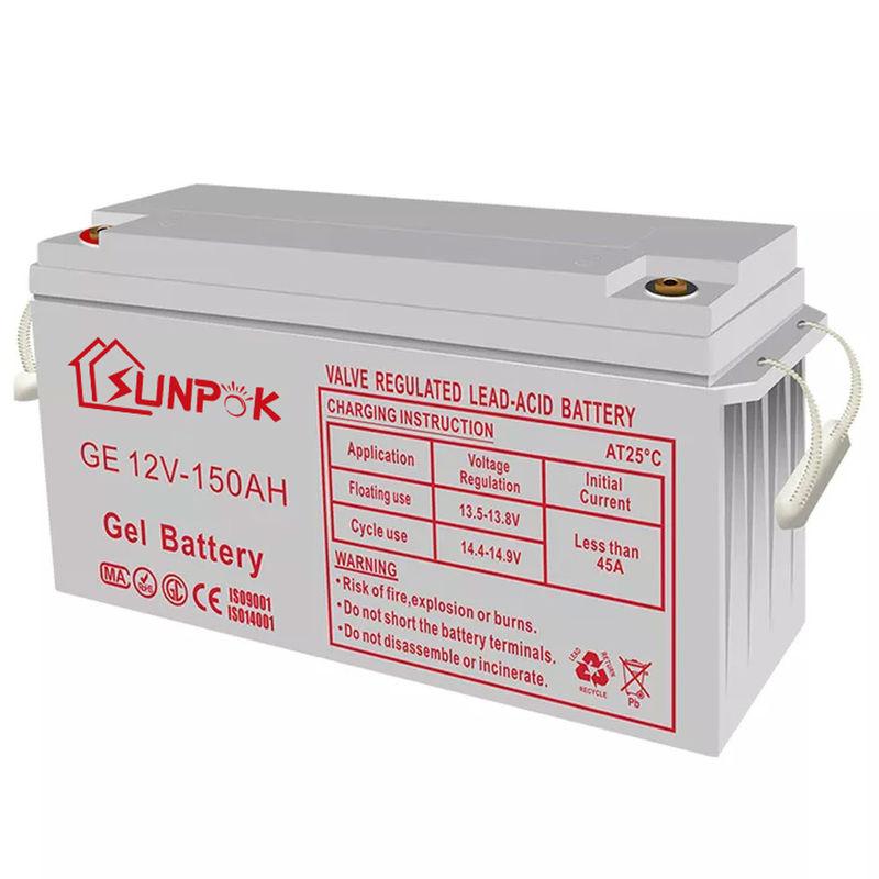 Batería profunda solar del gel del ciclo de la batería 12v 250ah 200ah 100ah del gel del ciclo profundo recargable de Subpok