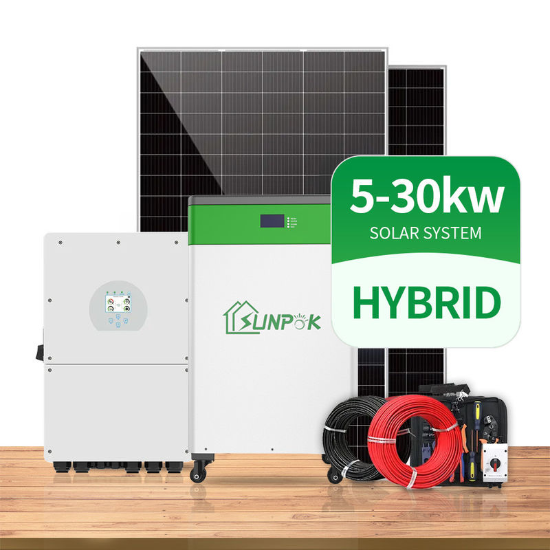 conjunto completo 5000 W de la Sistema Solar de 10Kw 15Kw 20KW en apagado Sistema Solar de la rejilla