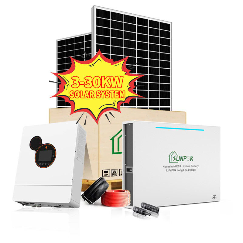3 Sistema Solar Kit Complete Solar Energy System del híbrido de la fase 5Kw 8Kw 10Kw 48V