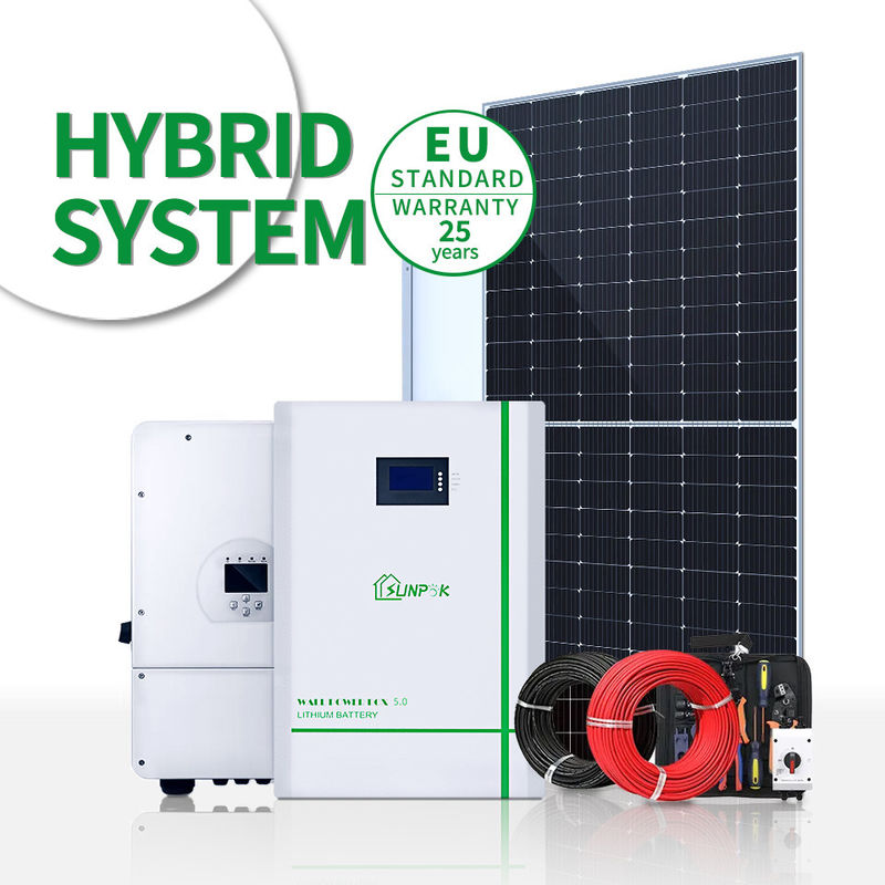 Sistemas eléctricos solares nacionales de los sistemas del panel solar del hogar de la Sistema Solar 10kw 30kw 50kw 90kw de la casa de Sunpok