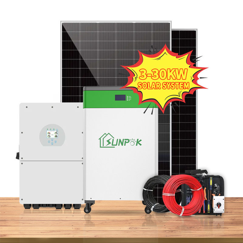 Tipo de energía solar de la batería de litio del conjunto completo del sistema del hogar 3KW