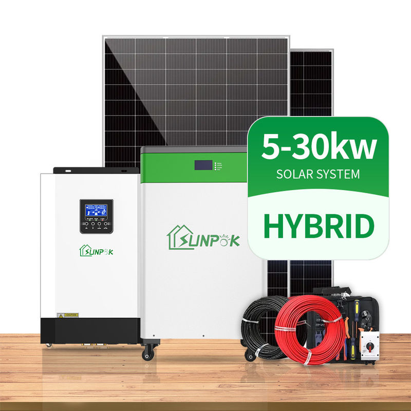 Inversor de energía solar híbrido del sistema del poder de la rejilla residencial apagado para UE 10kw 12kw
