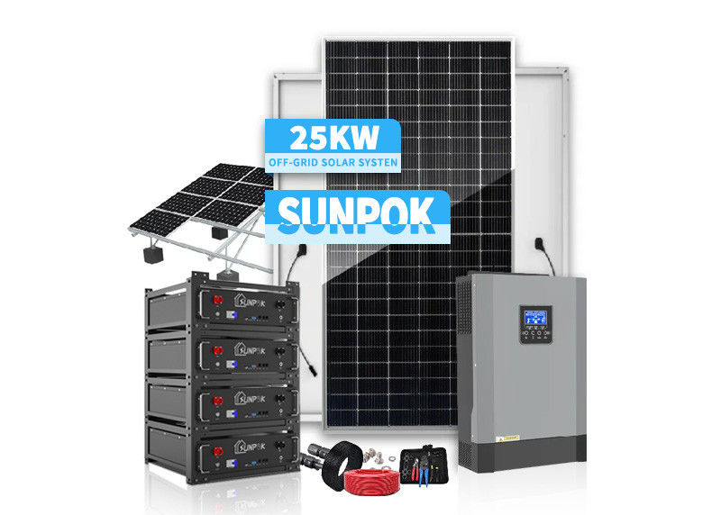 Sistemas fotovoltaicos montados en tierra fuera de la red solar 48V 200ah 300ah 1000W 3000W Sistemas de montaje fotovoltaico solar