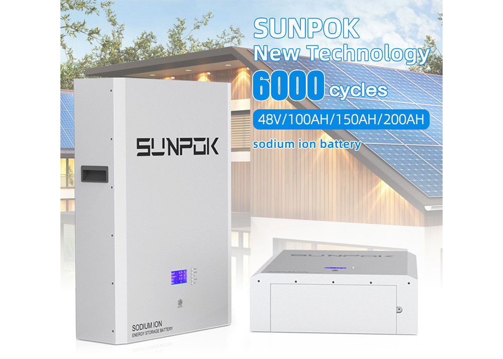 Tasa de descarga automática 2% por mes Batería de iones de sodio SP-48100-BG-NA Duradera