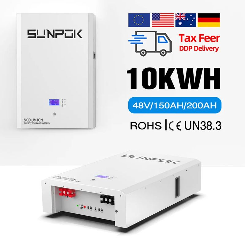 Modelo SP-48100-BG-NA Batería de iones de sodio de alta capacidad construida en BMS