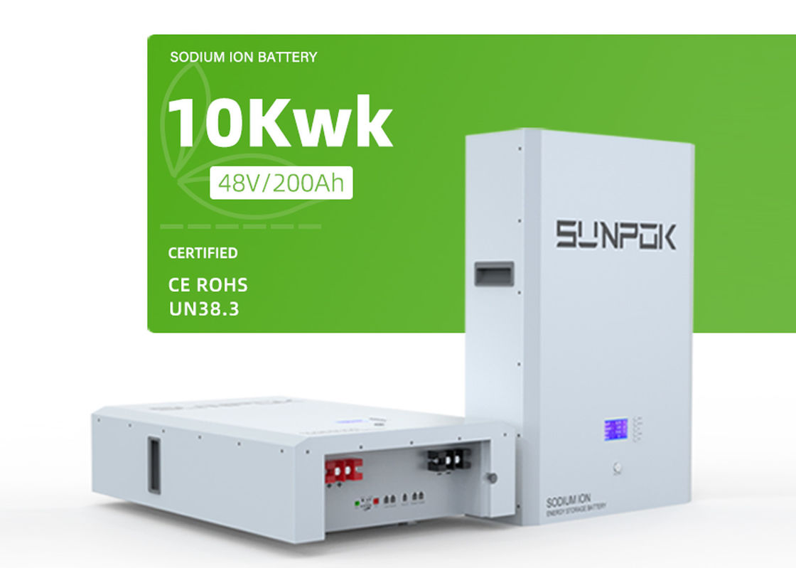 Batería de iones de sodio de alta capacidad construida en una instalación de pared Smart BMS