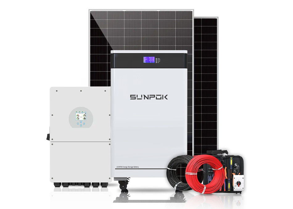 230V 3Kw 5Kw 8Kw 10Kw Sistema Solar Híbrido Kit para el hogar y el negocio
