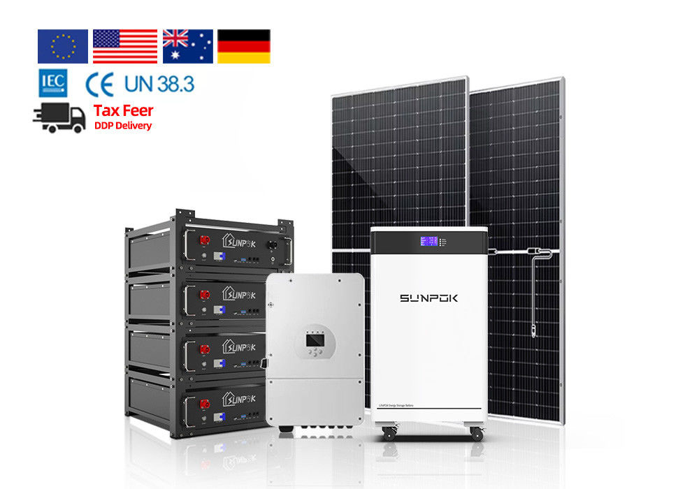 Sistema solar para el hogar completo 1 Kw 2 Kw 3kw 5kw 5kva Sistema solar híbrido