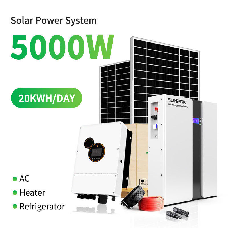 Sistema solar desconectado de la red 5KW 10KW 20KW Vivienda industrial comercial en venta Sistema de energía solar