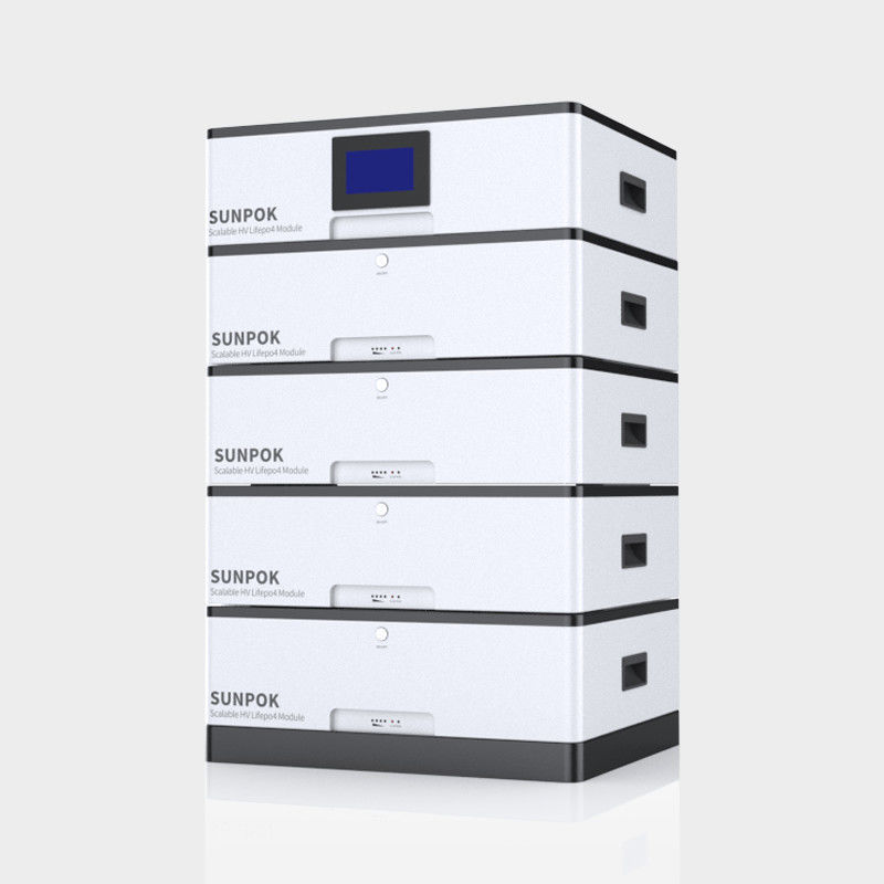 Batería de almacenamiento de energía modular acumulable 48V 10kwh 20kwh 400Ah Batería de alta tensión para la casa