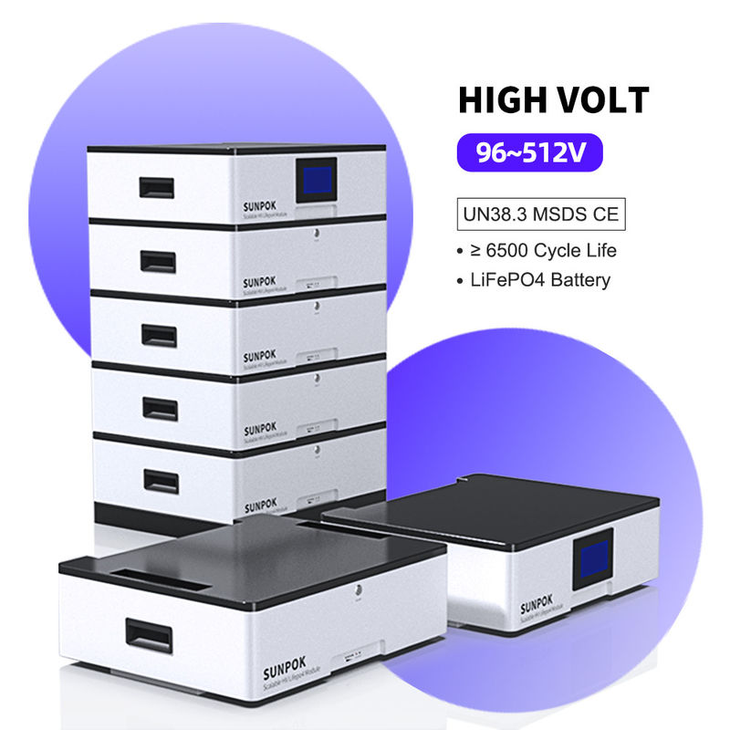 Batería de iones de litio de alta tensión 51.2v 400AH 20KWH Batería de almacenamiento de energía doméstica integrada