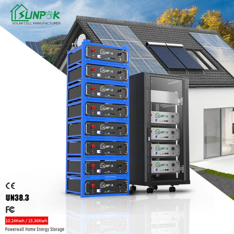 Batería de rack Sistemas de almacenamiento de energía para el hogar Batería Lifepo4 con Bluetooth 48V 200AH 10kwh