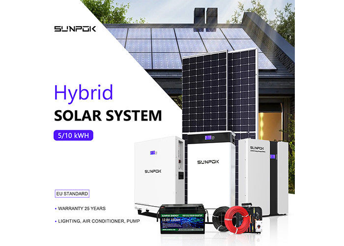 Sistema de energía solar 3kw 5kw 10kw Kit de paneles solares para el hogar para casas prefabricadas