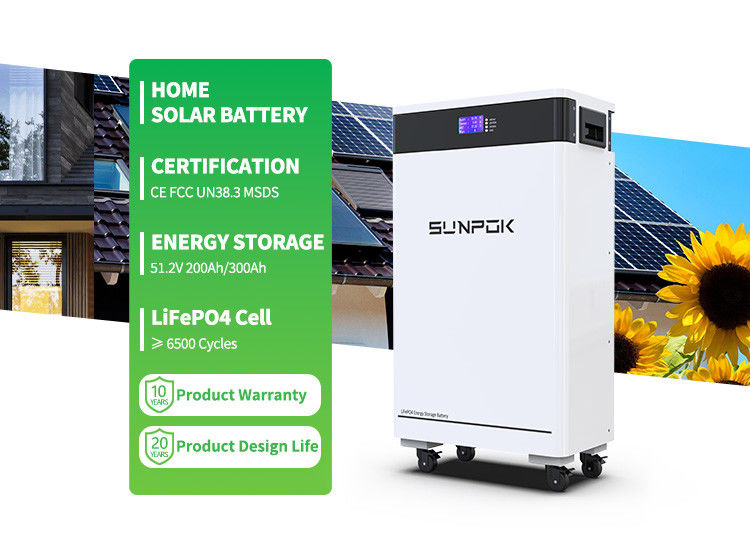 Baterías solares Lifepo4 6kw Byd Batería de litio solar 48v 200ah 300ah Almacenamiento de energía en el hogar
