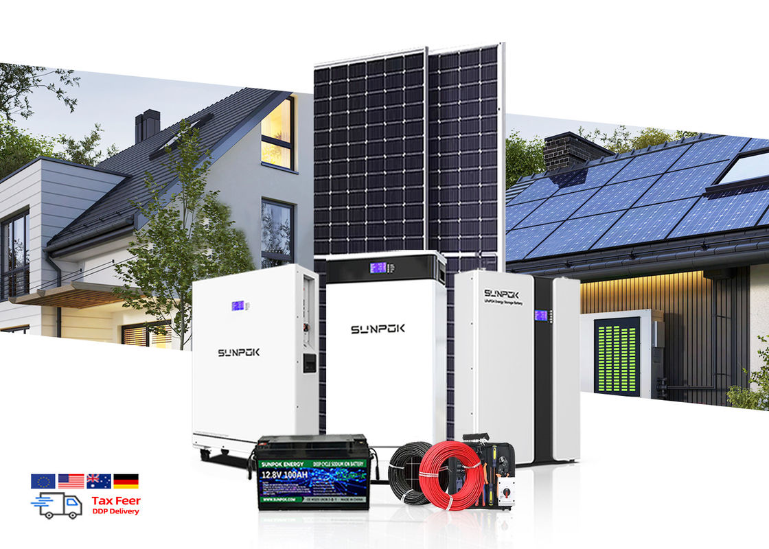 Sistema de energía solar completo 5kv 15kw Industria Sistema de energía de almacenamiento de energía solar fuera de la red