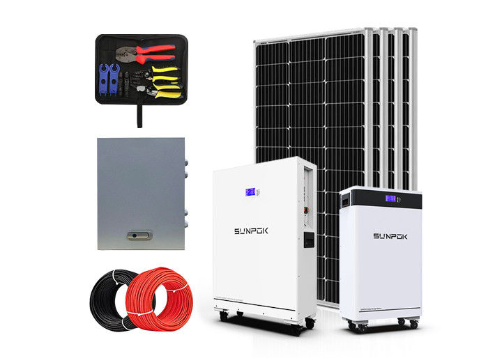 Sistema de energía solar para uso comercial 3kw 3000w 6kw 8kw 10kw Sistema híbrido en red Sistema de energía solar fuera de la red