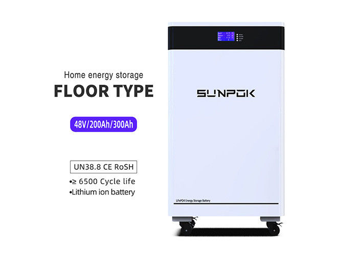 Batería solar de 15KWH 51.2V Fósforo de hierro de litio 300AH Batería de almacenamiento de energía para el hogar con ruedas