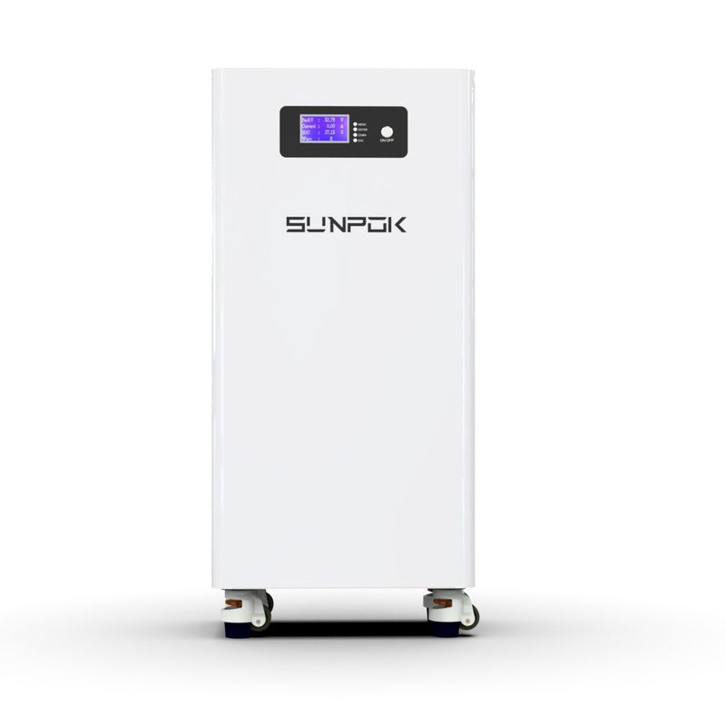 51.2V 15kWh grado un paquete de baterías de iones de litio LiFePO4 de 48V 300Ah para almacenamiento de energía solar