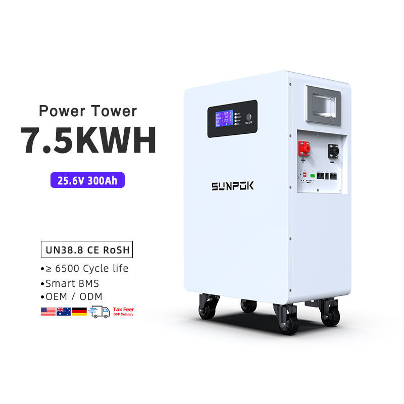 2025 Nuevo diseño 7.5Kwh Batería 24V 300 Batería de iones de litio 300Ah Batería de litio 300Ah Sistemas de almacenamiento de energía solar