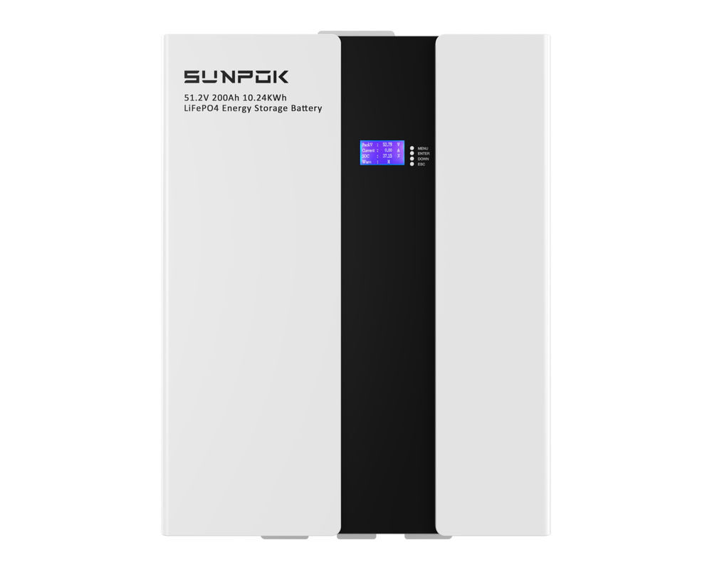 Powerwall 10kwh Batería de litio para el hogar Montaje de pared de almacenamiento solar 48V 51.2V 200Ah 10kw LiFePO4 10kwh Batería de pared de energía de 20kwh