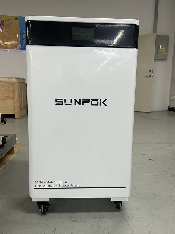 Sistema Solar Doméstico 16Kwh 15Kwh Batería de Litio con Ruedas 51.2V 314Ah 300Ah 48V Baterías de Almacenamiento de Energía de Litio para el Hogar