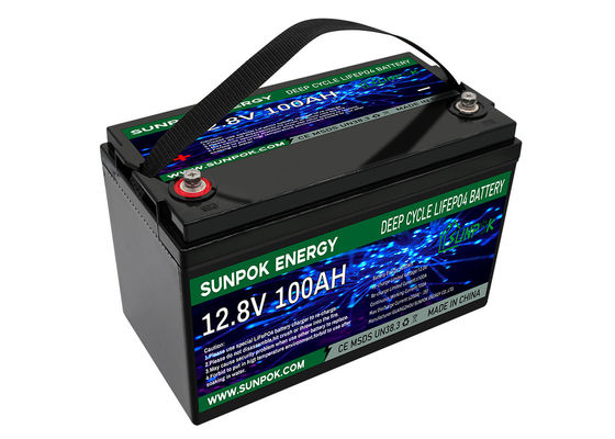 Lightweight LiFePo4 12V 100Ah Deep Cycle Lithium Battery For RV With Bluetooth Module
