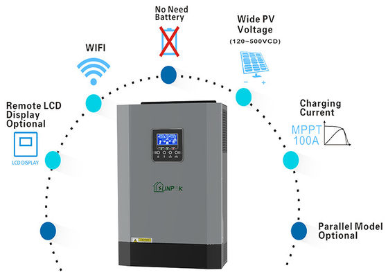 Split Phase 120v 240v Solar Off Grid Inverter 6000t 5000t 4000t