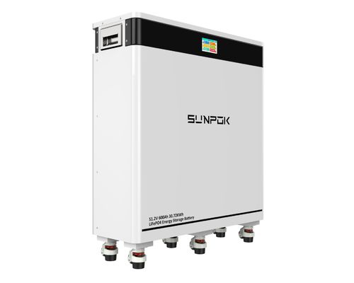 2025 New 30KW 600Ah 51.2V 8000 Cycles Vertical Moveable LiFePO4 Battery Pack Solar Cell for Home Energy Storage System