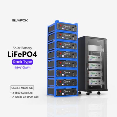 48V 51.2V Rack Mounted Lithium Ion Battery 5kWh 10kWh Home Energy Storage System 48V Solar LiFePO4 Battery Pack