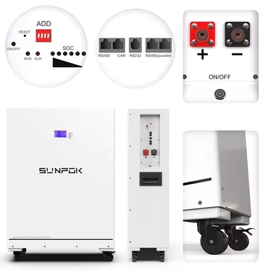 48V 51.2V 400Ah LiFePO4 Batería de almacenamiento de energía 20kWh LiFePO4 para el sistema de almacenamiento de energía en el hogar