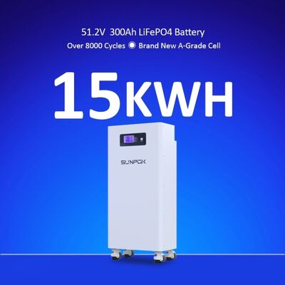 LiFePO4 48V300Ah 15KWH Mobile Lithium Iron Phosphate Battery Pack Solar Photovoltaic Charging Home Energy Storage Power Supply