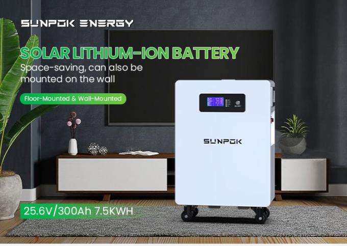 2025 Nuevo diseño 7.5Kwh Batería 24V 300 Batería de iones de litio 300Ah Batería de litio 300Ah Sistemas de almacenamiento de energía solar 0